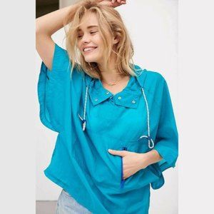 Silence + Noise Urban Outfitters Teal Windbreaker